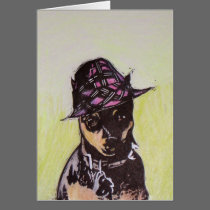 Frannie the Min Pin cards