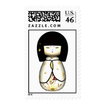 Franqueo de la muñeca de Kawaii Kokeshi Sukura