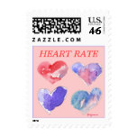 Franqueo de la violeta del amor del ritmo cardíaco