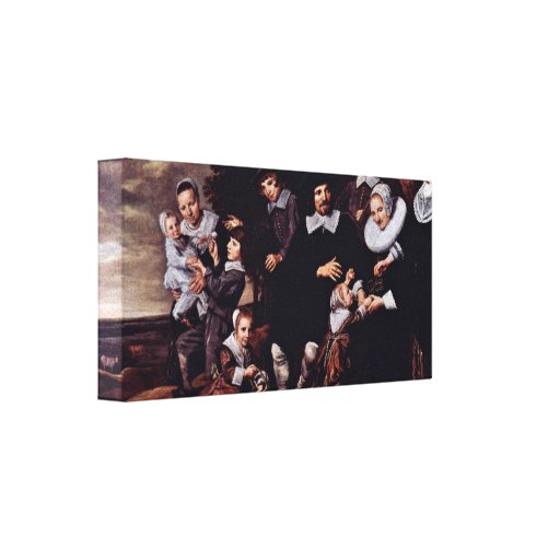 Frans Hals - A Family Group in a Landscape Stretched Canvas Print