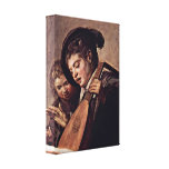Frans Hals - Baroque of musicians Gallery Wrap Canvas