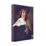 Frans Hals - Portrait of a Man Holding a Glove Canvas Prints