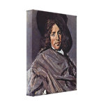 Frans Hals - Portrait of an unknown man Stretched Canvas Print