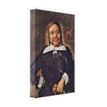 Frans Hals - Portrait of Willem Croes Canvas Prints