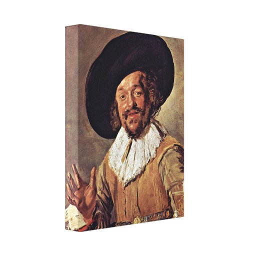 Frans Hals - The merry drinker Gallery Wrap Canvas