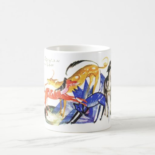 Franz Marc 4 Service Dogs Prince Jusuff 1913 Four Mug