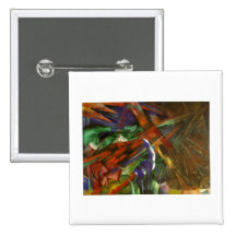 Franz Marc - Animal Fates 1913 Canvas Death After Pinback Button
