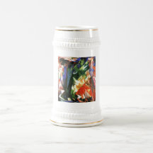 Franz Marc - Birds 1914 Oil Canvas bird flock Coffee Mugs