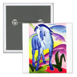 Franz Marc - Blue Horse I Button