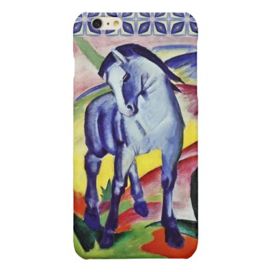 Franz Marc Blue Horse Vintage Fine Art Painting Glossy iPhone 6 Plus Case