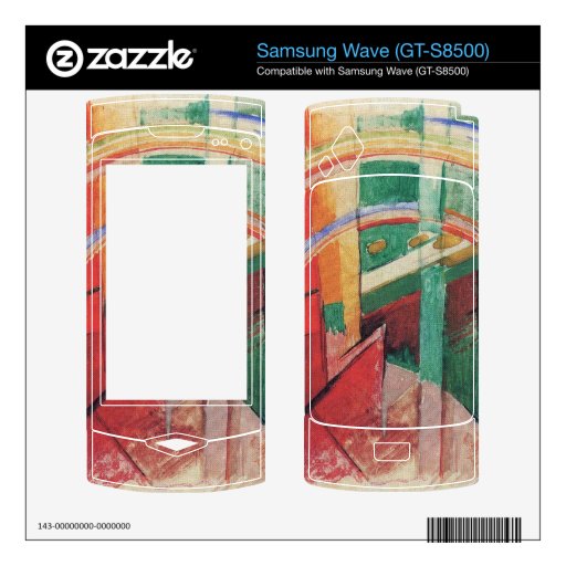 Franz Marc - Blue horse with rainbow Skins For Samsung Wave