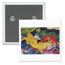Franz Marc - Cows Red Green Yellow 1912 Cow Canvas Pin