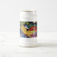 Franz Marc - Cows Red Green Yellow 1912 Cow Canvas Coffee Mugs