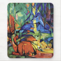Franz Marc - Deer in the forest (II) mousepad