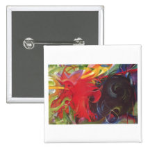 Franz Marc - Fighting Forms 1914 Color Black Red Pin