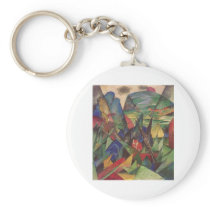 Franz Marc - Foxes 1913 Oil Canvas Red Fox Sly Key Chain