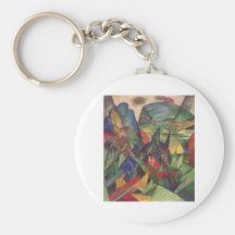 Franz Marc - Foxes 1913 Oil Canvas Red Fox Sly Key Chain