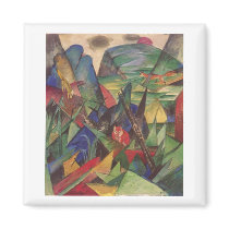 Franz Marc - Foxes 1913 Oil Canvas Red Fox Sly Fridge Magnets