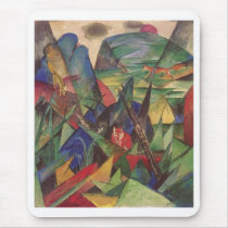 Franz Marc - Foxes 1913 Oil Canvas Red Fox Sly Mouse Pads