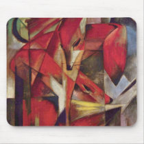 Franz Marc - Foxes mousepads by tartanphoenix Franz Marc - Foxes mousepads