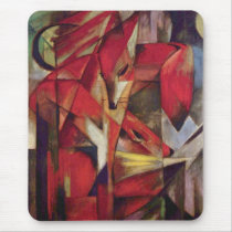 Franz Marc - Foxes mousepads by tartanphoenix Franz Marc - Foxes mousepads