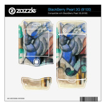 Franz Marc - House in abstract landscape Skin For BlackBerry