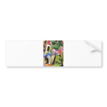 Franz Marc - House w/ Trees Small Composition 1914 Bumper Stickers