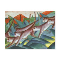 Franz Marc - Monkey Frieze (Detail) Postcard