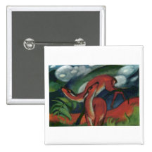Franz Marc - Red Deer II 1912 Forest Animal fawn Pins