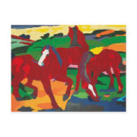 Franz Marc - Red Horses Post Card