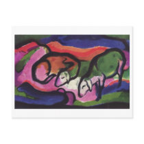 Franz Marc - Sheep 1912 Canvas Ewe Ram Wool Easter Postcards