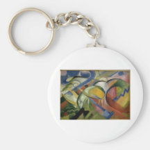 Franz Marc The Lamb 1913-14 Sheep Ewe Baby Animal Key Chain