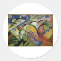 Franz Marc The Lamb 1913-14 Sheep Ewe Baby Animal Sticker