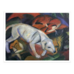Franz Marc - Three Animals 1912 dog fox cat oil Post Cards