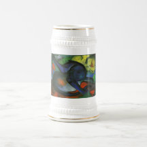 Franz Marc - Two Cats Blue & Yellow 1912 kitty oil Coffee Mugs