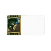 Franz von Stuck - Fighting amazon Custom Address Labels