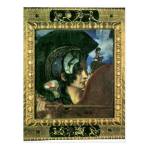 Franz von Stuck - Fighting amazon Post Card