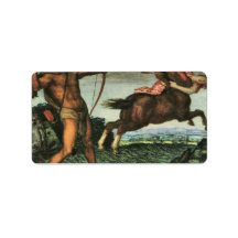 Franz von Stuck - Hercules and Nessus Custom Address Labels