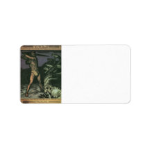 Franz von Stuck - Hercules and the Hydra Personalized Address Label