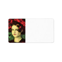 Franz von Stuck - Mary with red hat Custom Address Labels
