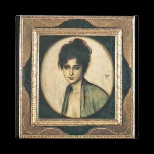 Franz von Stuck - Portrait of Mrs Feez Refrigerator Magnet