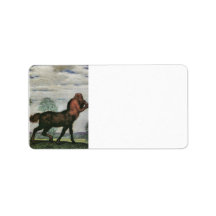 Franz von Stuck - Spring Address Label