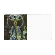Franz von Stuck - The angel of the Court Shipping Labels
