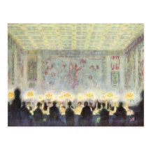 Franz von Stuck - The dinner Post Card