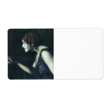 Franz von Stuck - Tilla Durieux as Circe Custom Shipping Labels