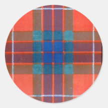 Fraser Family - TARTAN Round Stickers