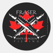 Fraser-Flag-double black Sticker