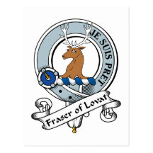 Fraser of Lovat Clan Badge Post Card