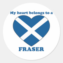 Fraser Round Stickers