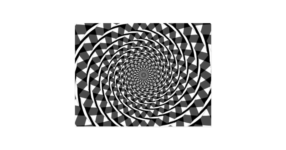 Fraser Spiral Illusion Postcard Zazzle 